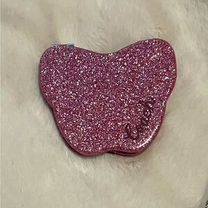 Coach Butterfly Compact Mirror Glitter Pink - NWOT